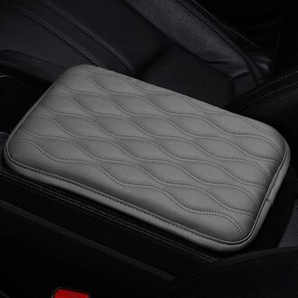 Auto Armsteun Mat Universele Interieur Auto Armleuningen Opbergdoos Matten Stofdicht Kussenhoes Automobiles Protector Waterdicht Pad grijs