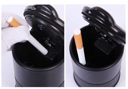 Auto Asbak Hoge Vlamvertragende Asbak Voor 4 4s Winkel Asbak Fabrikant Draagbare Eenvoudige Auto Asbak met Licht