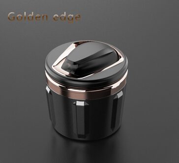 Auto Asbak Met Led Licht Auto Asbak Voor Auto Auto Asbak Met Aansteker Asbak Met Een Keramische Innerlijke Cup Air outlet Asbak gouden edge