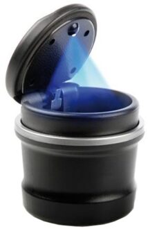Auto Asbak met Ledverlichting - Asbak voor in de Bekerhouder - Blauwe Led Verlichting