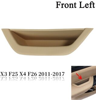 Auto Auto Binnendeur Handvat Pull Trim Compatibel Voor-Bmw F25 F26 X3 X4 , linksvoor room kleur