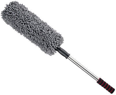 Auto Auto Microfiber Intrekbare Wax Mop Ronde Borstel Stofdoek Tool Intrekbare Hendel Car Cleaning Afstoffen Accessoires