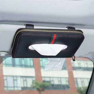 Auto auto Zonneklep Tissue Doos Papieren Servet Houder Interieur Accessoires Handdoek Opknoping Type Lederen Patere Luxe zon visor 1