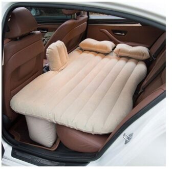 Auto Back Seat Cover Reizen Bed Opblaasbare Matras Luchtbed Goede Waterdichte Beige