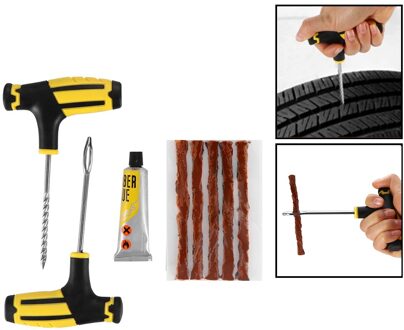 Auto Band Reparatie Tools Band Reparatie Kit Klinknagel Tool Set Auto Fiets Tubeless Bandpunctuur Plug Garage Auto onderdelen