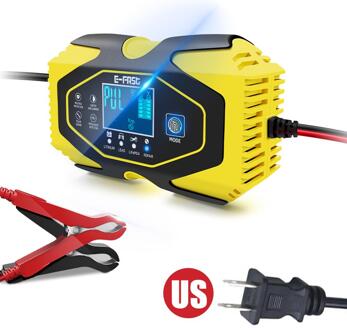 Auto Batterij Oplader 12V/6A - 24V/3A Lood-zuur Batterij Lithium Met Lcd-scherm lading Onderhouden En Reparatie Functies Praktische US