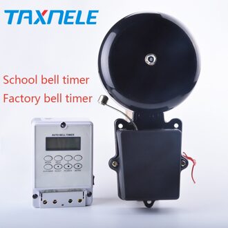 Auto Bell Ring Timer Controller School Bell 220V ZYT08 Met Ring Bell, 80 Keer Een Dag, 10 Inch, 12 Inch Outlet Timer