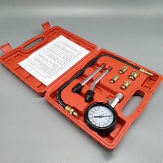Auto Benzine Gas Tester Compressie Tester Manometer Tester Kit Motor Auto Benzine Gas Motor Cilinder Motorfiets Druk