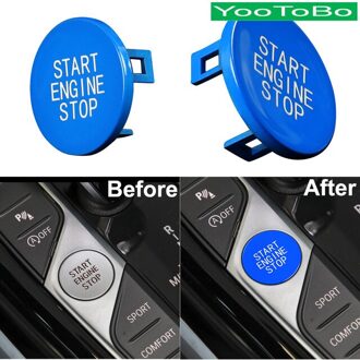 Auto Black Start Motor Stop Schakelaar Ontsteking Knop Vervanging Trim Voor Bmw G20 X5 G05 X6 G06 X7 G07 G14 g15 G16 Z4 G29 F40 F44 blauw
