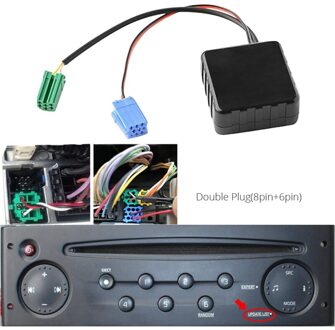 Auto Bluetooth Audio Adapter Interface Mini Iso 6Pin & 8Pin Voor Renault 2005 Modellen Stereo Cd Gastheer