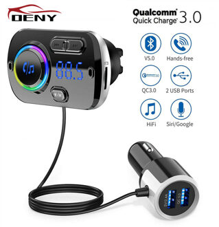 Auto Bluetooth Fm-zender Fm Modulator Voor Auto Handsfree Autoradio Power Adapter Mp3 Speler Bluetooth Zender Fm Audio