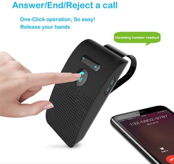 Auto Bluetooth Handsfree Kit Zonneklep Draadloze Speakerphone Multi-point Handsfree Luidspreker Manos Libres Coche