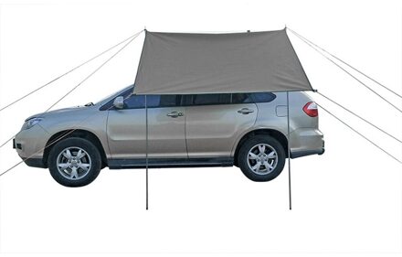 Auto Camping Tent Draagbare Waterdichte Auto Side Luifel Rooftop Tent Zon Onderdak Schaduw Voor Familie Outdoor Vissen Strand Reizen grijs 300x150cm