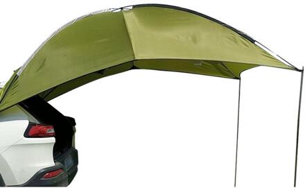 Auto Camping Waterdicht Luifel Zonnescherm Zonnescherm Voor Strand Camping Suv Mpv Trailer Teardrop Sedan Anti-Uv Tent Schaduw Luifel groen
