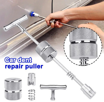 Auto Car Paintless Body Dent Removal Puller Suction Cup T Bar Repair Tool Paintless Dent Repair Dent Puller Kit Dent Removal