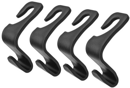Auto Car Seat Terug Haken Hanger Opslag Haak Multifunctionele Hoofdsteun Mount Voor Boodschappen Tas Handtas Interieur Accessoires 4stk