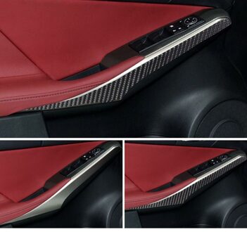 Auto Carbon Fiber Armsteun Handle Cover Trim Fit Voor Lexus IS250 IS300