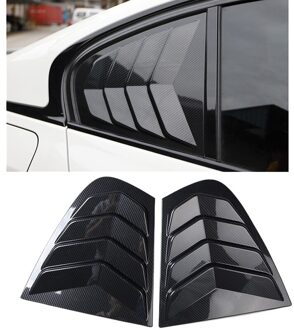 Auto Carbon Fiber Rear Deur Window Driehoekige Versieringen Voor-Bmw 3 Serie 320I Photo kleur A