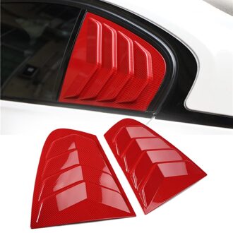 Auto Carbon Fiber Rear Deur Window Driehoekige Versieringen Voor-Bmw 3 Serie 320I Photo kleur B