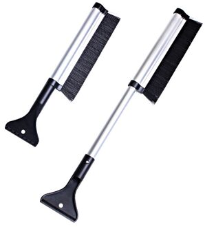 Auto Care Intrekbare Uitschuifbare Telescopische Sneeuw Borstel Ijskrabber Voor Winter Auto Voertuig Voorruit Met Stijve Borstel