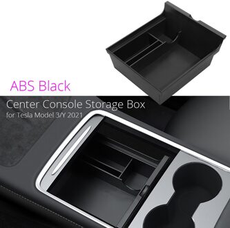 Auto Centrale Armsteun Cover Tray Opbergdoos Voor Tesla Model 3 Middenconsole Organizer Containers Massaal Interieur ABS voorkant doos