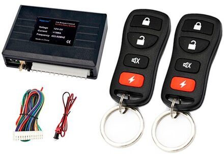 Auto Centrale Deurvergrendeling Keyless Systeem Centrale Vergrendeling Met Auto Alarm Systemen Auto Centrale Kit Afstandsbediening Grijs