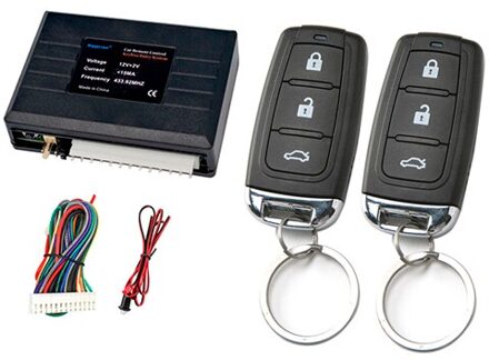 Auto Centrale Deurvergrendeling Keyless Systeem Centrale Vergrendeling Met Auto Alarm Systemen Auto Centrale Kit Afstandsbediening Rood