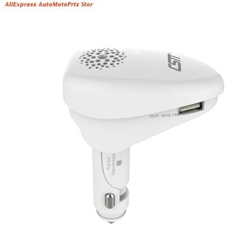 Auto Charger Luchtreiniger Dual Usb Charger Auto Gebroken Raam Veiligheid Hamer wit