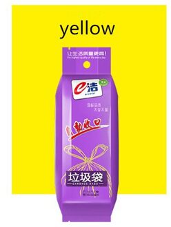 Auto close vuilniszak, verdikte, lekvrije, wegwerp plastic zak, huishoudelijke keuken garbage cleaning bag, opbergtas Geel