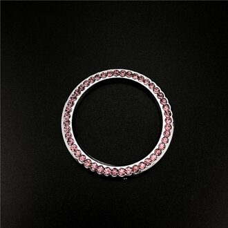 Auto contactslot ring voor Mini Cooper R50 R52 R53 R55 R56 R57 R58 R60 R61 PACEMAN COUNTRYMAN CLUBMAN COUPE ROADSTER Roze