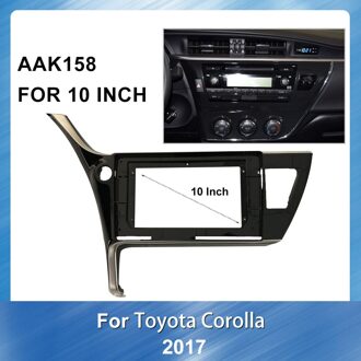Auto Dashboard Abs Plastic Installation10 Inch Auto Auto Multimedia Fascia Monteren Dvd Frame Voor Toyota Corolla