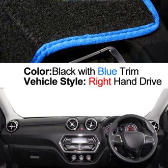 Auto Dashboard Cover Dash Mat Tapijt Cape Voor Zuidoost-azi DX3 Auto Zonnescherm Anti-Zon uv Anti-Vuil blauw RHD