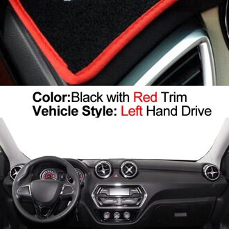 Auto Dashboard Cover Dash Mat Tapijt Cape Voor Zuidoost-azi DX3 Auto Zonnescherm Anti-Zon uv Anti-Vuil rood LHD