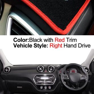 Auto Dashboard Cover Dash Mat Tapijt Cape Voor Zuidoost-azi DX3 Auto Zonnescherm Anti-Zon uv Anti-Vuil rood RHD
