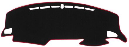 Auto Dashboard Cover Dashmat Zonnescherm Cover Pad Anti-slip Dash Board Tapijt Voor Honda/Civic Rood