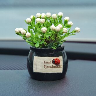 Auto Dashboard Ornament Mini Simulatie Bloem Plant Decoratie Keramische & Doek 5.5*5.5*10Cm DFDS889 lucky fruit zwart c