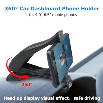Auto Dashboard Telefoon Stand 360 graden Roterende vouwen Clip GPS Navigatie Mount voor 4.0 "tot 6.5" Gsm Houder beugel