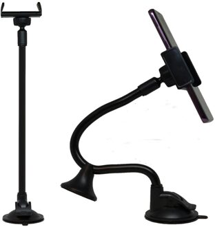 Auto Dashboard Voorruit Lange Arm Telefoons Houder Voertuig GPS Navigatie Mount Houder Beugel met Dubbele Sterke Zuignap R20