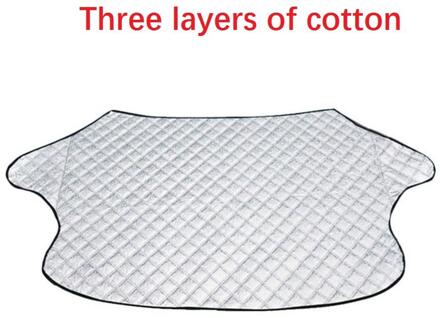 Auto Dekt Auto Voorruit Cover Anti Sneeuw Vorst Ijs Voorruit Dust Protector Heat Zonnescherm Ijs Grote Sneeuw Dust Protector three layers