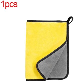 Auto Detaillering 600GSM 40X80cm Auto Wassen Accessoires Nat En Droog Micro Fiber Schone Auto Detail Wassen Care Handdoeken Soft Cleaner tool 1stk geel en grijs