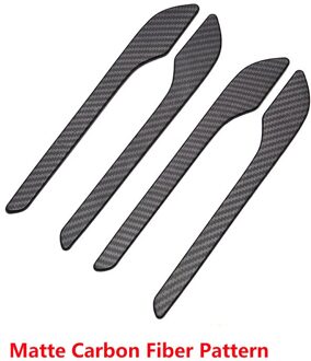 Auto Deur Handvat Wrap Cover Fit Voor Tesla Model 3 / Y Accessoires Auto Deurklink Protector Sticker matte koolstof