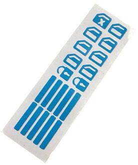 Auto Deur Raam Sticker Lichtgevende Knop Sticker Voor Nissan Qashqai J10 J11 X-Trail T31 T32 Kicks Murano Altima tiida Juke Opmerking Blauw