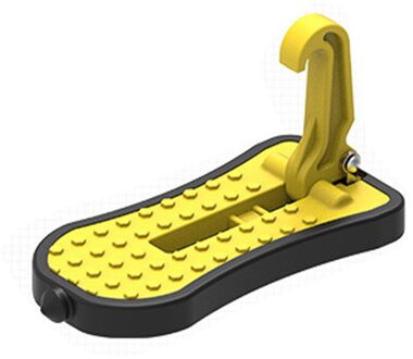 Auto Deur Stap Pedaal Stepping Ladder Voetsteunen Voor Auto Vouwen Auto Deur Toegang Tot Auto Imperiaal Met veiligheid Hamer geel