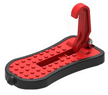 Auto Deur Stap Pedaal Stepping Ladder Voetsteunen Voor Auto Vouwen Auto Deur Toegang Tot Auto Imperiaal Met veiligheid Hamer Rood