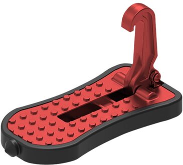 Auto Deur Stap Pedaal Stepping Ladder Voetsteunen Voor Auto Vouwen Auto Deur Toegang Tot Auto Imperiaal Met veiligheid Hamer Rood