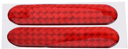 Auto Deur Sticker Decal Waarschuwing Tape Reflecterende VOOR Hyundai Accent Azera Elantra Solaris Verna Santa Fe IX45 Sonata Rood