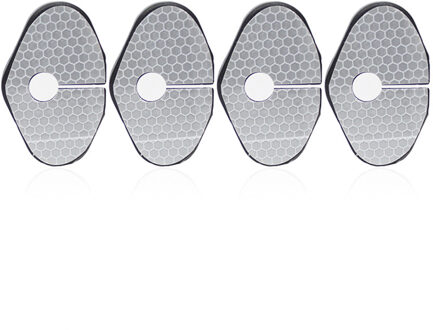 Auto Deurslot Covers Beschermende Cover Voor Chevrolet Malibu Aveo Sonic Cruze Volt Camaro Voor Buick Regal Lacrosse Encore 4 stks reflective zilver