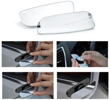 Auto Dodehoekspiegel 360 Graden Verstelbare Groothoek Bolle Achteruitkijkspiegel Parkeer Achteruitkijkspiegel Ronde Lange