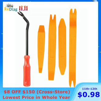 Auto Door Clip Panel Trim Removal Tool Kits Navigation Disassembly Seesaw Car Interior Plastic Seesaw Conversion Tool 4/12 Sets