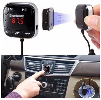 Auto Draadloze Bluetooth Fm-zender Kit MP3 Player Remote Handsfree Black